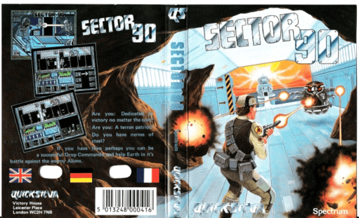 Sector 90 box art for ZX Spectrum